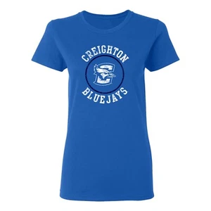 Creighton Bluejays Distressed Circle Logo Womens T-Shirt - Royal - Picture 1 of 6
