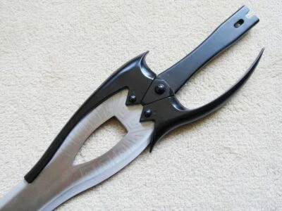 S4301 PELÍCULA LOS GUERREROS DE LA TORMENTA II ESPADA PODEROSA HOJA DE CEPILLO PLATEADA CON PLACA 39" Foto 1 de 4