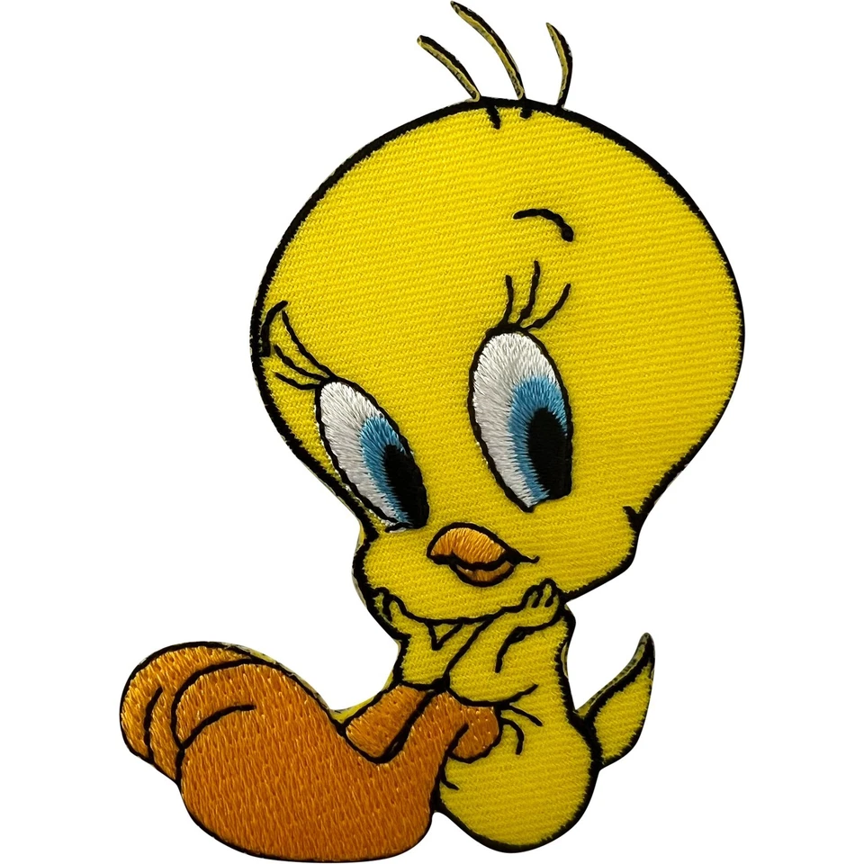 T-Shirt Looney Tunes Tweetie Kuchen Aufnähen Kleid Jeans bestickt Abzeichen