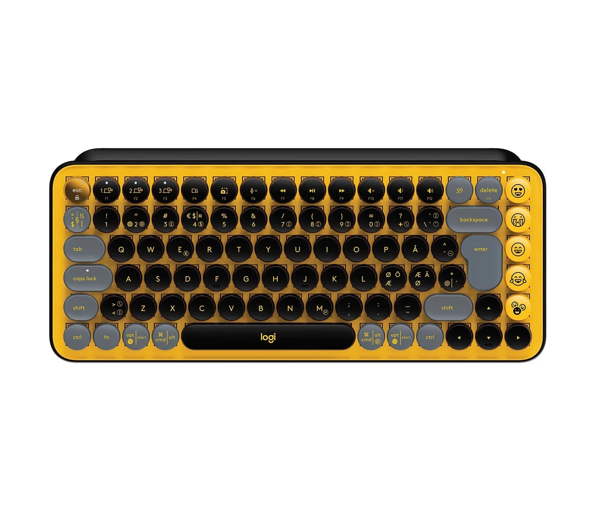 Retro Schreibmaschinentastatur Mit Bluetooth 5.0 – 83 Tasten & Runde Tastenkappen – 2000 MAh Akku – Für PC, Tablet & Smartphone