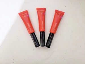 L'Oreal Paris Infallible Lip Paints 320 Cool Coral 0.27 Oz Set Of 3 New - Picture 1 of 2