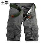 Summer Overall Short Cargo Outdoor Mens Sport Multi-Pocket Fifth Pants Sz 29-40
