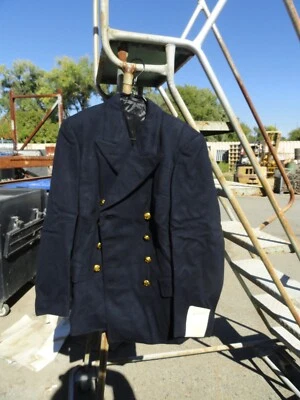 DE COLECCIÓN SUECIA EJÉRCITO REAL GUISANTE ABRIGO CHAQUETA CORONA BOTONES HOMBRE GRANDE Foto 1 de 4