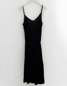 James Perse size US 3 100% Tencel Casual Black Spaghetti Strap Sundress dress - Picture 1 of 14
