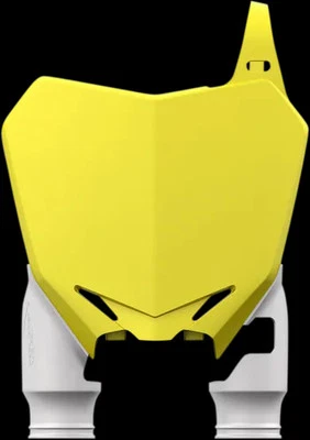Placa de matrícula delantera Acerbis amarillo blanco para Suzuki RMZ450 10-17 Foto 1 de 4