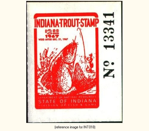 Sello de trucha Indiana Halfpricefish 1967 $2,00, goma brillante Foto 1 de 1