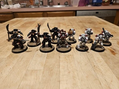  Fuerza 30k CICATRICES BLANCAS: Praetor, Ebon Keshig, Escuadrón Táctico, Bien Pintado Foto 1 de 4