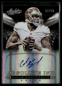 2013 Panini Absolute #18 Colin Kaepernick Absolute Ink Spectrum Gold #/10 - Picture 1 of 2