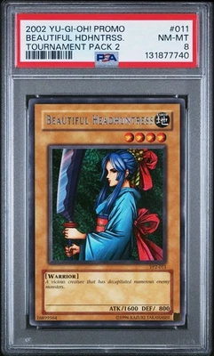 2002 Yu-Gi-Oh! Beautiful Headhuntress Tournament Pack 2 TP2 Rare PSA 8 - Image 1 of 2