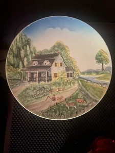VTG Western Germany S&R New York CollectrWall Plate Country Summertime 9 1/8" - Picture 1 of 11