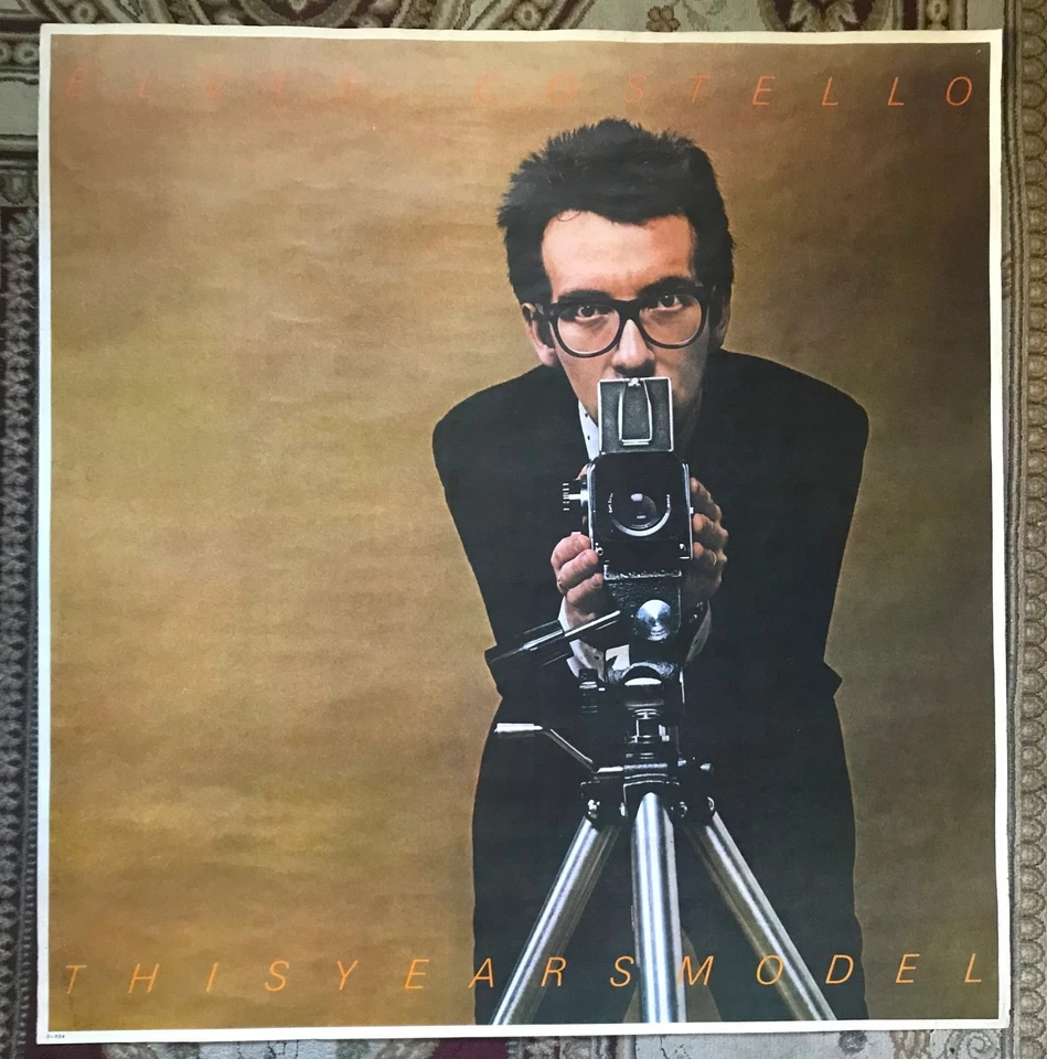 Póster promocional vintage de Elvis Costello "This Year's Model" 1978 42" x 44" Foto 1 de 4