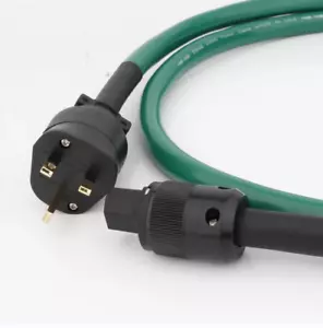 Audio HiFi Power Cable 13A UK Copper+Silver Plated Mixed Power Cord Amplifier - Picture 1 of 6