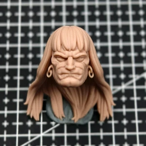 1/18 Scale The Barbarian Conan Frazetta Head Sculpt Unpainted Fit 3.75" Figure - Picture 1 of 4