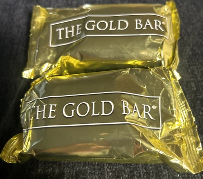 NOVO 2 UNIDADES The Gold Bar Sabonete de Banho Natural 2 Barras de 4,5 oz - Imagem 1 de 4