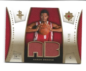 2007-08 Ultimate Collection Rookie Materials Aaron Brooks #ULTR-AB-Basket ball - Picture 1 of 1