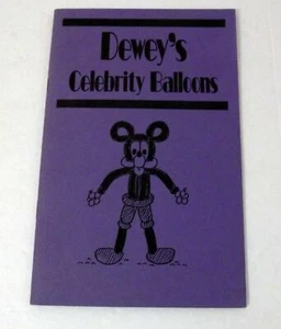 Morris Costumes Clowns & Balloons Dewey's Celebrity Balloons Book 1994 LN - Picture 1 of 6