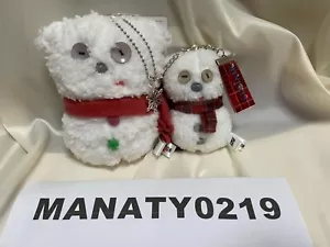 USJ Minions Snowman Tim Teddy bear Plush doll mascot keychain set Christmas 2022 - Picture 1 of 2