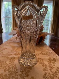 Vintage Nachtmann Vase Crystal Florenz Glass Clear Elegant 9.5" Germany - Picture 1 of 4