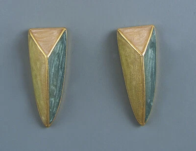 GLASS ENAMEL DESIGNER BUTTONS - SET OF 2 - Image 1 of 3