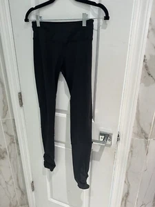 Hard Tail Forever Girls Flat Waist Leggings With Vent Hole Size S - Picture 1 of 12