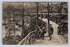 RPPC WW1 CITY SOLDIERS AT BARRIESWALDE  LETTER ON BACK POSTCARD AL