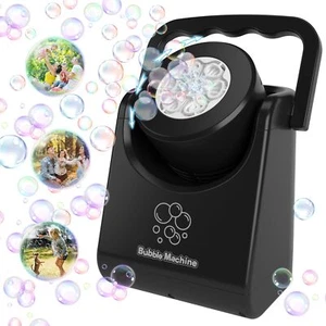Bubble Machine for Kids ToddlersAutomatic Bubble BlowerPortable Adjustable An... - Picture 1 of 7