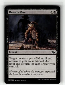 DESERT'S DUE Outlaws of Thunder Junction #85 OTJ(NM+)(MTG) - Picture 1 of 1