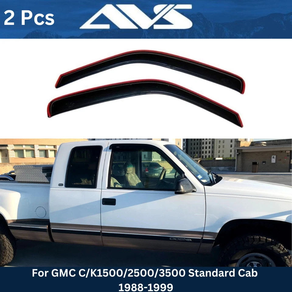 AVS Vent Visors Window Deflectors Rain Guards For GMC C/K 1500/2500/3500 1988-99 - Image 1 of 4