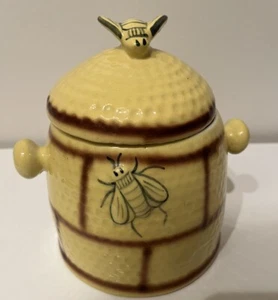 Vintage Keramik Honigtopf mit Biene - Bild 1 von 8