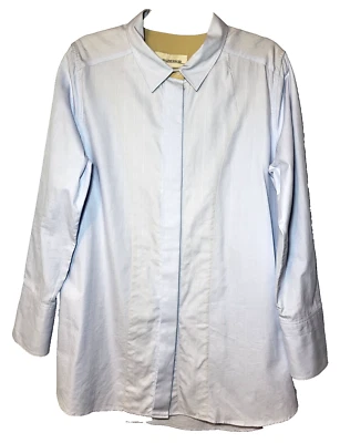 Malene Birger Classie Powder Blue Shirt Dress Wide Cuff 42/US 10/LG Minimalist - Image 1 of 4
