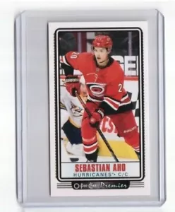 2021-22 O-Pee-Chee Tall Boys Base Card # P-11 Sebastian Aho Carolina Hurricanes - Picture 1 of 2