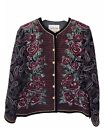 Garfinckel’s Jacket Size Large Paisley And Floral Pattern Made In Japan