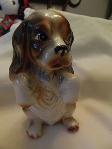 NICE VINTAGE COCKER SPANIEL CERAMIC FIGURINE - JAPAN - EUC - Picture 1 of 7