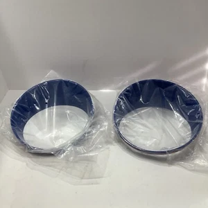 For Jeep Wrangler JL 2018+ 2PCS Car Gloss Blue Front Headlight Insert Bezels New - Picture 1 of 2