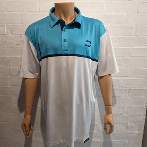 Druiden Golf Shirt 4XL Large Poloshirt Blau Weiß - Bild 1 von 7