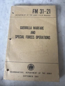 Guerillakrieg und Spezialeinheiten, FM 31-21, 1961 D2 - Bild 1 von 8