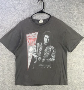 VTG Marty Stuart Shirt Men's Large Black Vintage Hanes Ultraweight - Picture 1 of 9