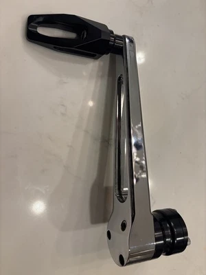 Thrashin Supply Company Brake Arm - Long - Chrome - FL '14+ BBL-14-XX-3 with pad - Image 1 of 4
