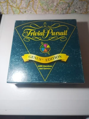 Trivial Pursuit GENUS EDITION Board Game 4800 Questions & Answers Vintage 1995 - Image 1 of 4