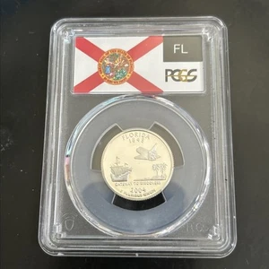 2004-S Florida Silver Proof State Quarter PCGS PR69DCAM - Picture 1 of 4