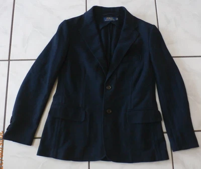 Polo Ralph Lauren Blue Label Cotton Blazer Navy women's size 6 EUC H519 - Image 1 of 4