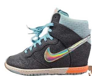 Nike Dunk Sky Hi Premium Gris Oscuro Glaciar Hielo Oculto Cuña Zapatilla Mujer EE. UU. 7 - Imagen 1 de 8