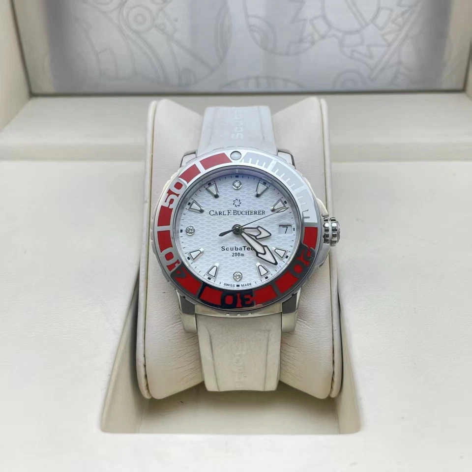 Reloj para hombre Carl F. Bucherer Patravi 00.10634.23.27.99 automático 36,5 mm esfera blanca Foto 1 de 4