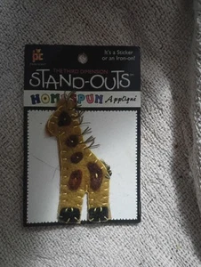 The Third Dimension Standout Giraffe Applique - Picture 1 of 3