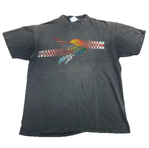 Vintage 80er OP OCEAN PACIFIC FADED SCHWARZ GRAU T-SHIRT GR. L USA SURF SURFEN (103) - Bild 1 von 5