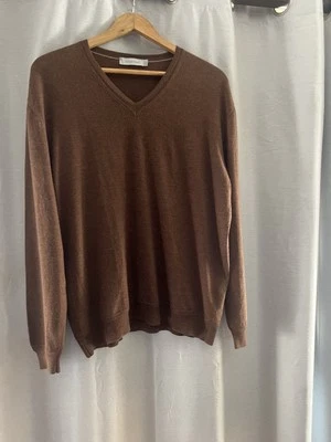 Ermenegildo Zegna  Mens V-Neck Sweater 90% Lana Wool 10% Cashmere  Size XL 54 - Image 1 of 4