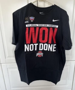 Nike Ohio State Buckeyes Football “Won Not Done” 2014 / 15 Champs T-Shirt; Sz XL - Picture 1 of 4