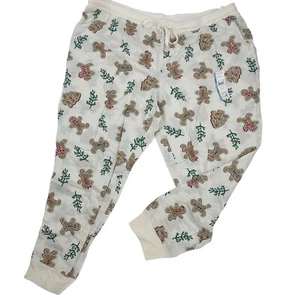 Secret Treasures Womens 3X Gingerbread Man Christmas Flannel Pajama Pant NWT - Picture 1 of 9