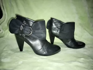 Miss Sixty Leather Belted Ankle Boots Sz 39. $$$ 38.00 SALE - Picture 1 of 17