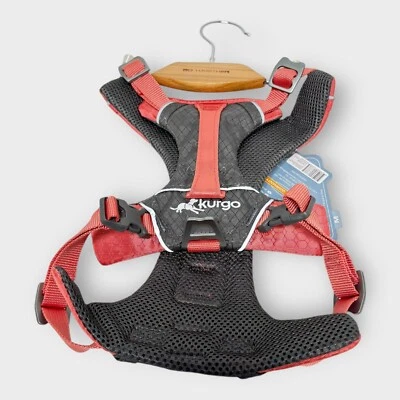 Arnés Kurgo Journey Air para perros ~ CORAL REFLECTANTE/GRIS MEDIANO "TOTALMENTE NUEVO" Foto 1 de 4